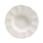 Hermia MLN24Y2694R520 Vajilla de Porcelana 24 Piezas Crema y Dorado Apta para Microondas
